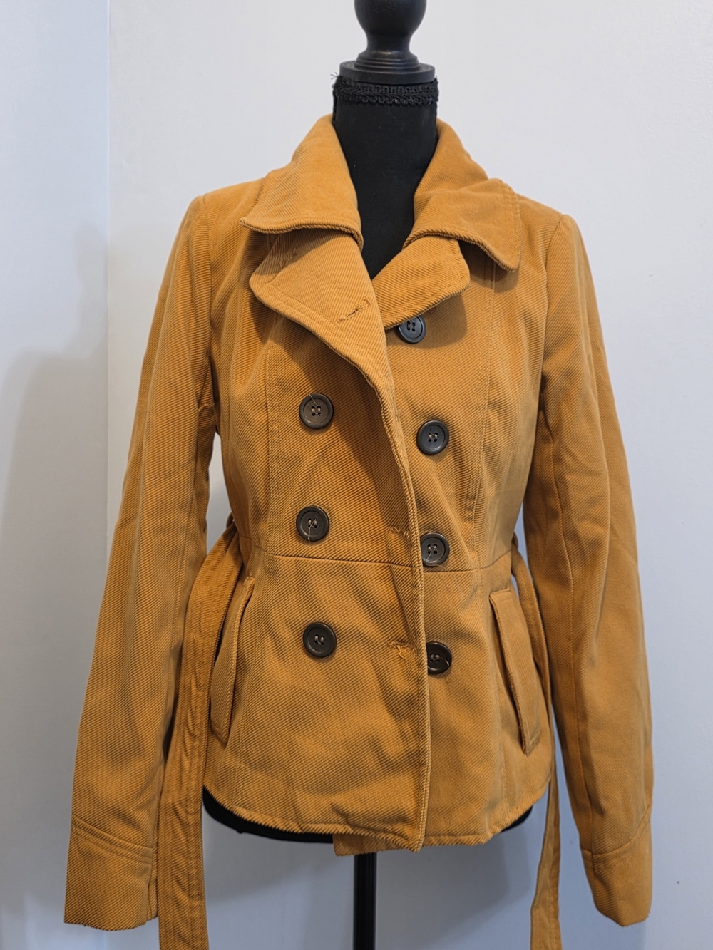 Paris Blues Mustard Wool-Blend Jacket - M